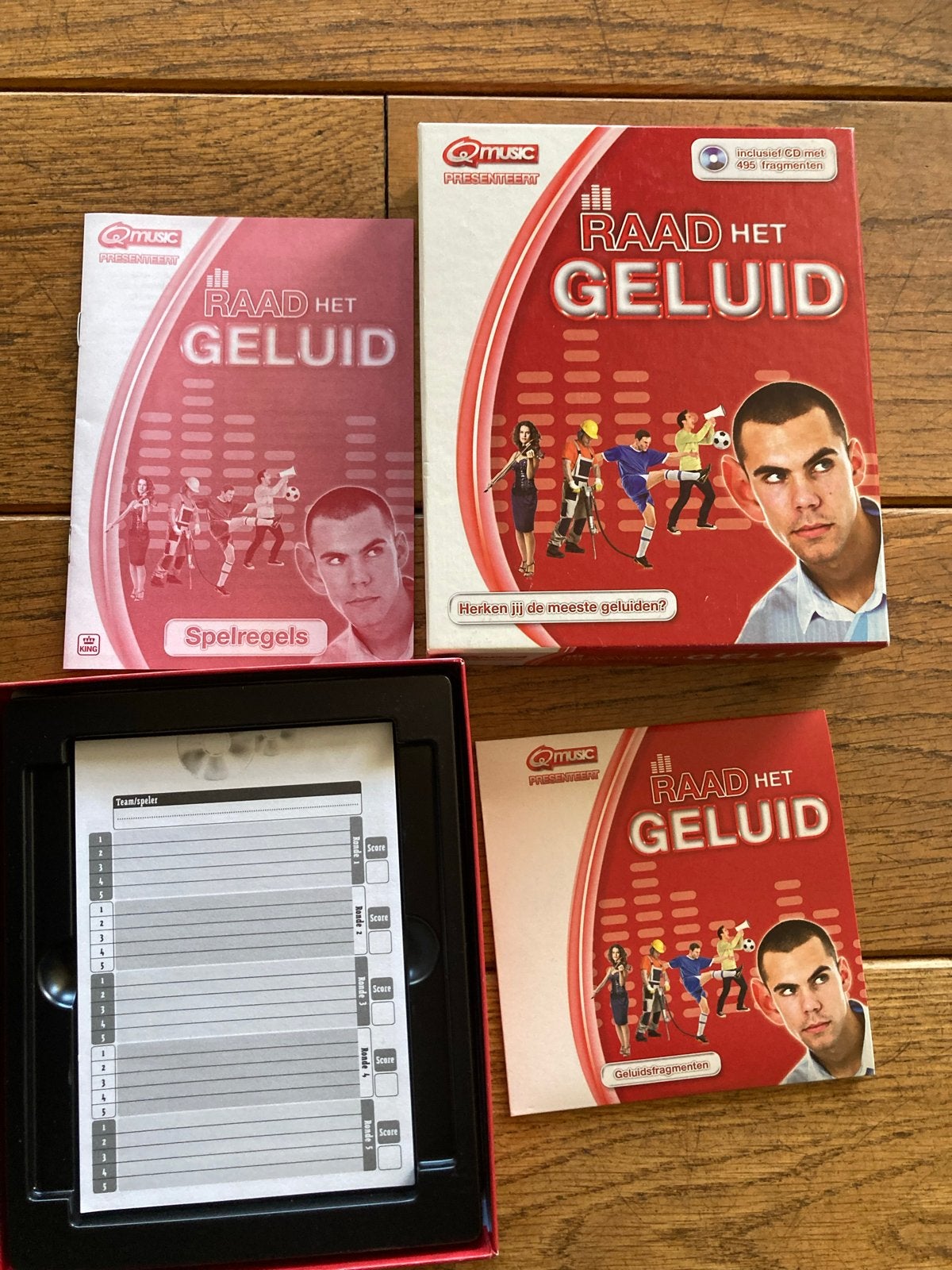 Raad Het Geluid Gezelschapsspel - Inclusief CD, Drie of vier spelers, Ophalen of Verzenden, Gebruikt