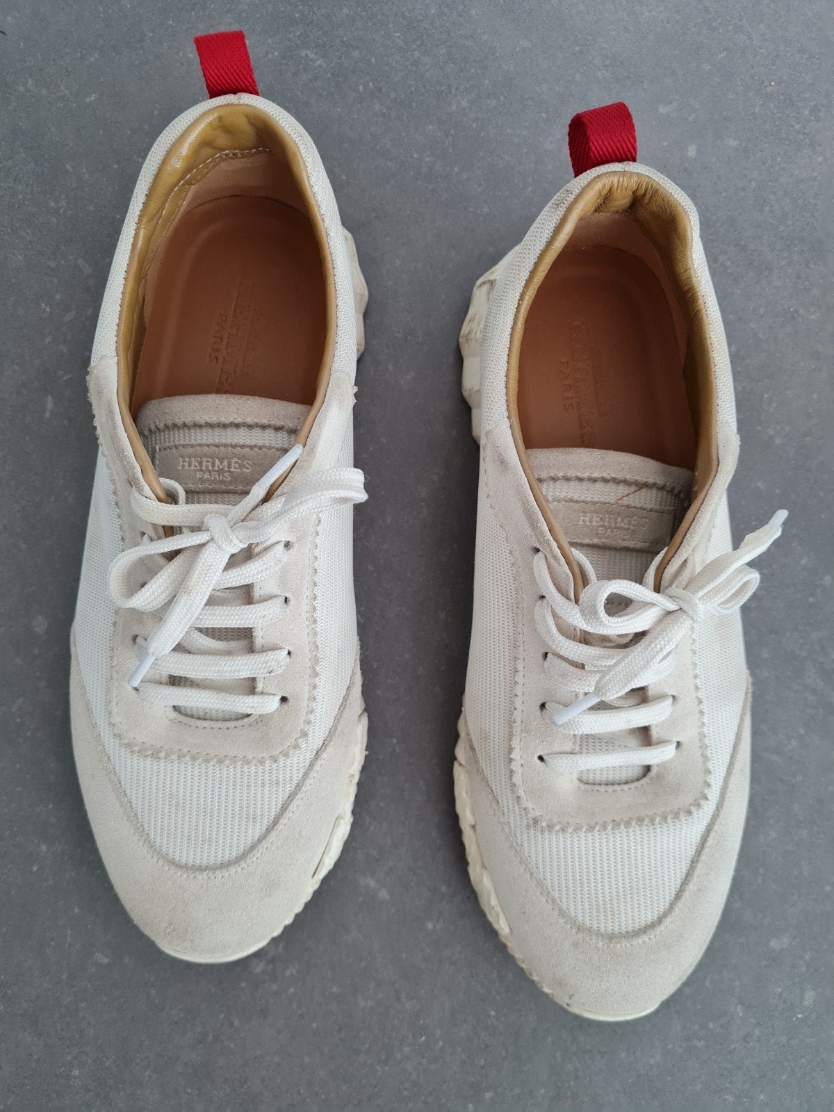 Hermes heren sneakers maat 41 - Gedragen, Wit, Ophalen of Verzenden, Gedragen, Hermes