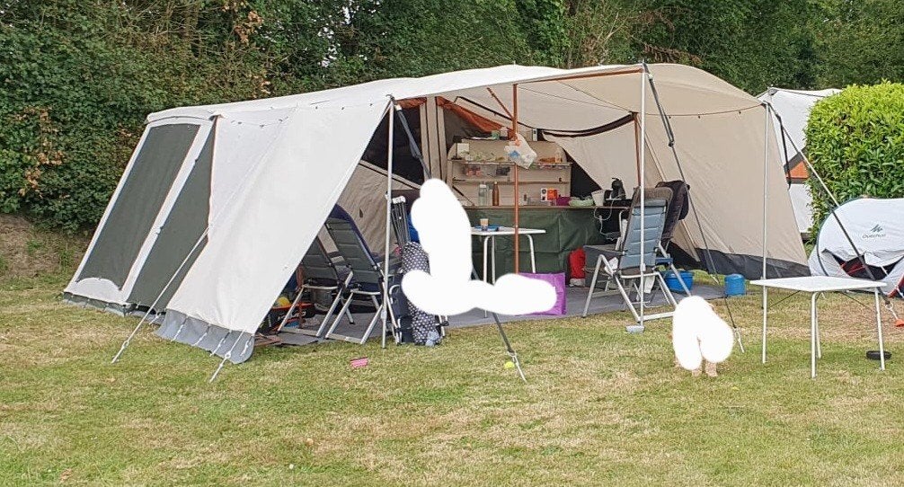 Holtkamper Cocoon Membrane Airco 2016, met uitbreiding, Caravans en Kamperen, Vouwwagens, Ophalen, Meerkleurig, Aanwezig, Holtkamper