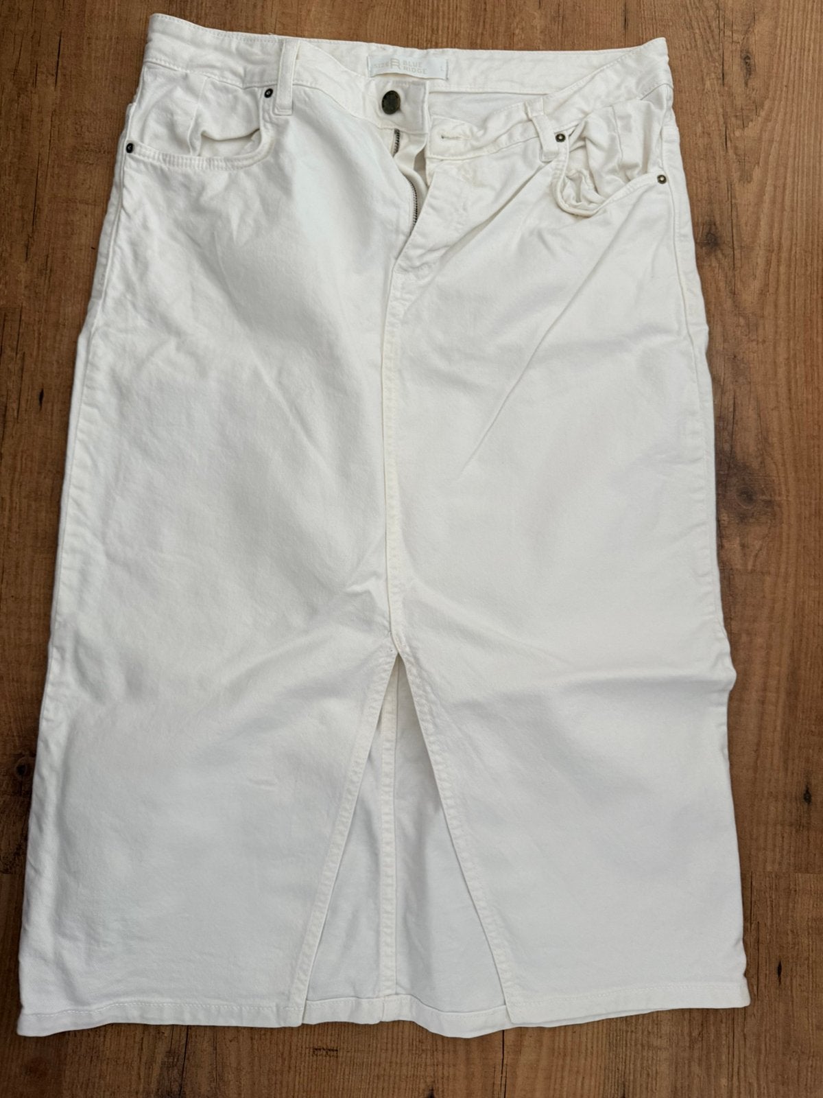 Wit / creme-kleurige jeans-rok  Blue Ridge (WE) mt L, Wit, Maat 42/44 (L), Ophalen of Verzenden, Zo goed als nieuw