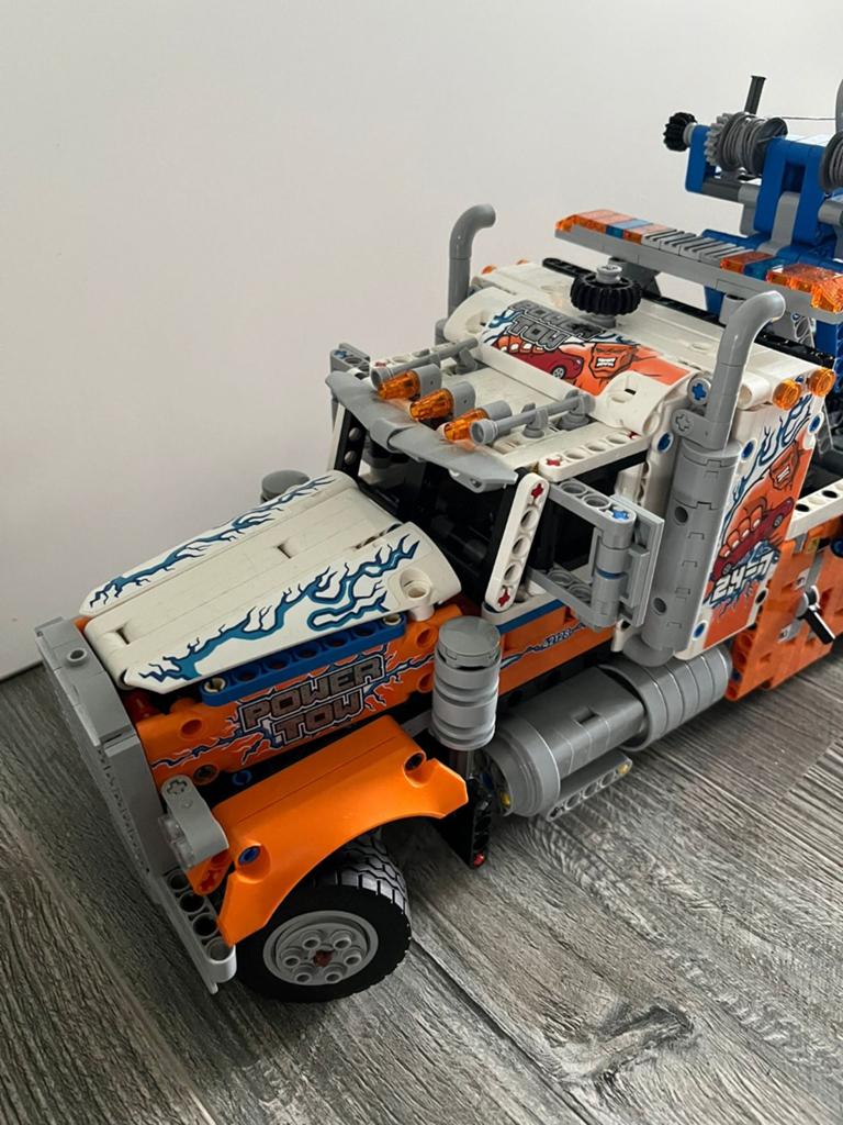 LEGO Technic 42128 Zware Takelwagen met doos en boekje, Ophalen, Zo goed als nieuw, Overige merken
