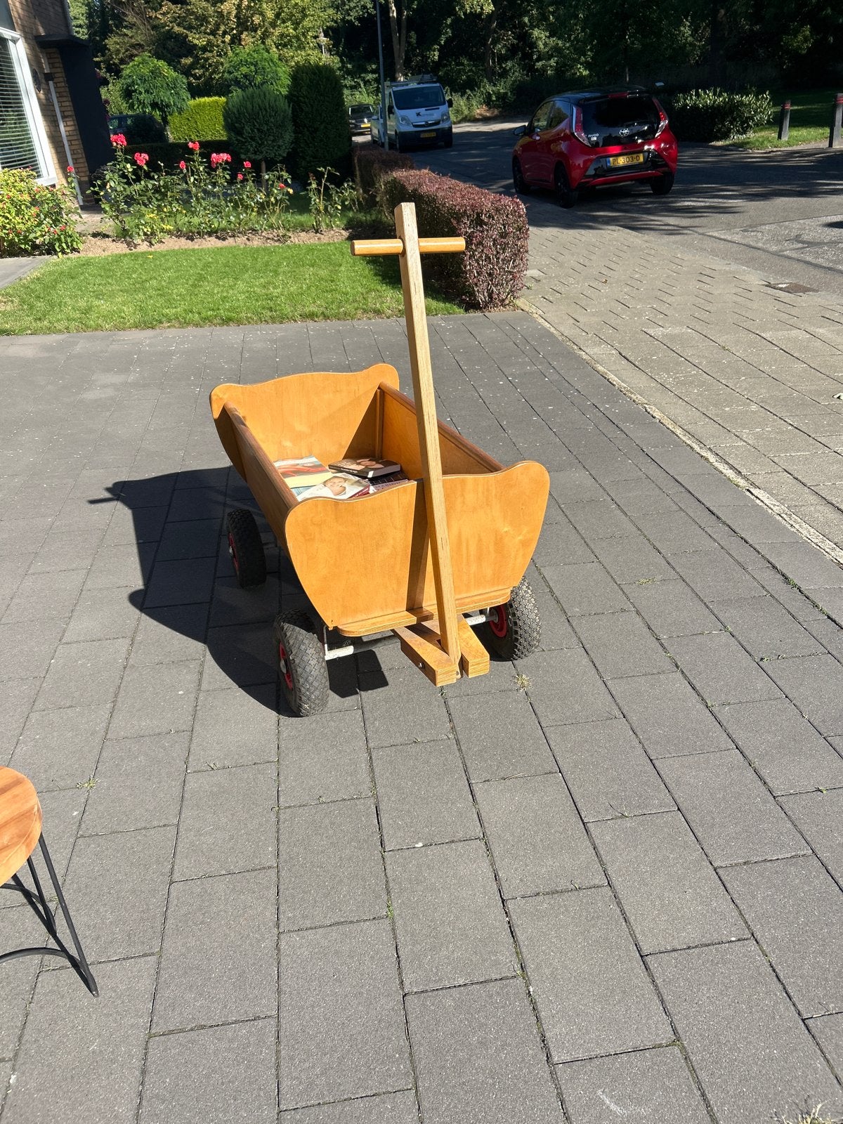 Houten loopwagen / bolderkar voor kinderen, Ophalen of Verzenden, Gebruikt, Duwvoertuig