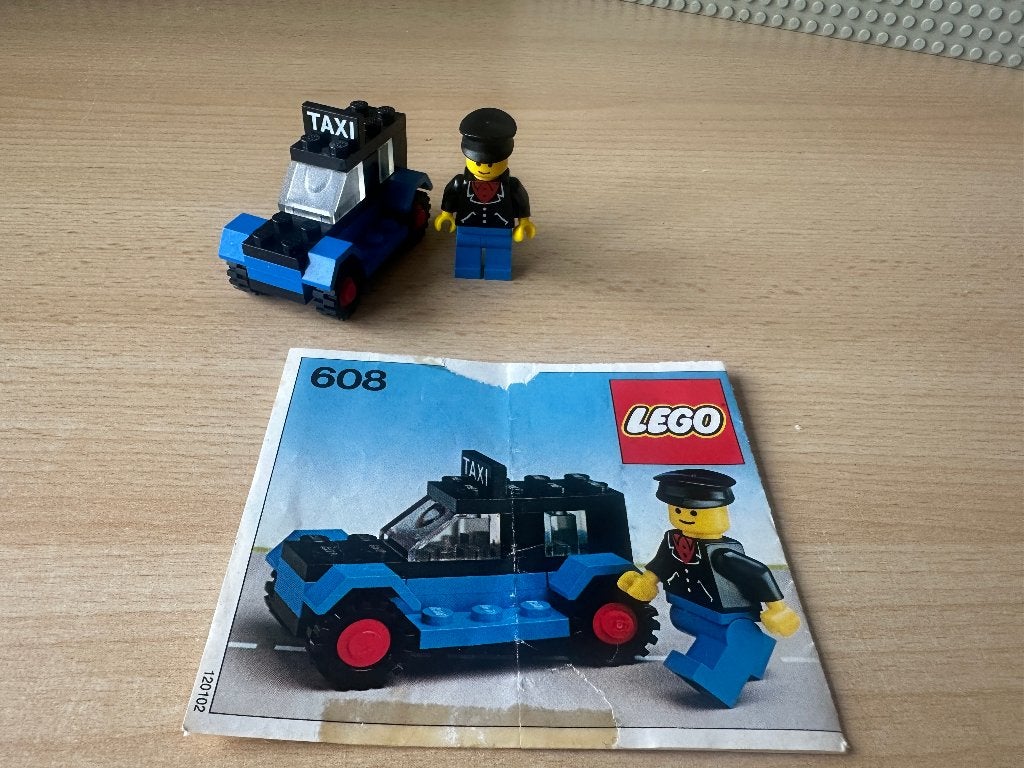 Lego 608 Taxi, Compleet, Gebruikt, Lego, Ophalen of Verzenden
