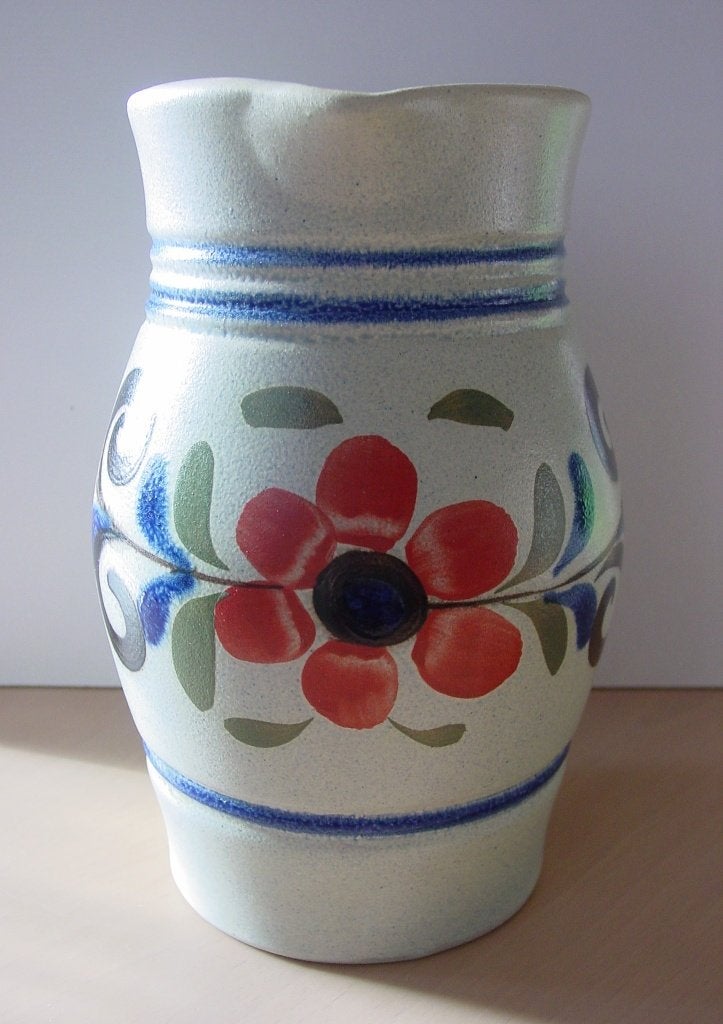 vintage West-Germany zoutglazuur kan/schenkkan, Antiek en Kunst, Antiek | Keramiek en Aardewerk, Ophalen of Verzenden