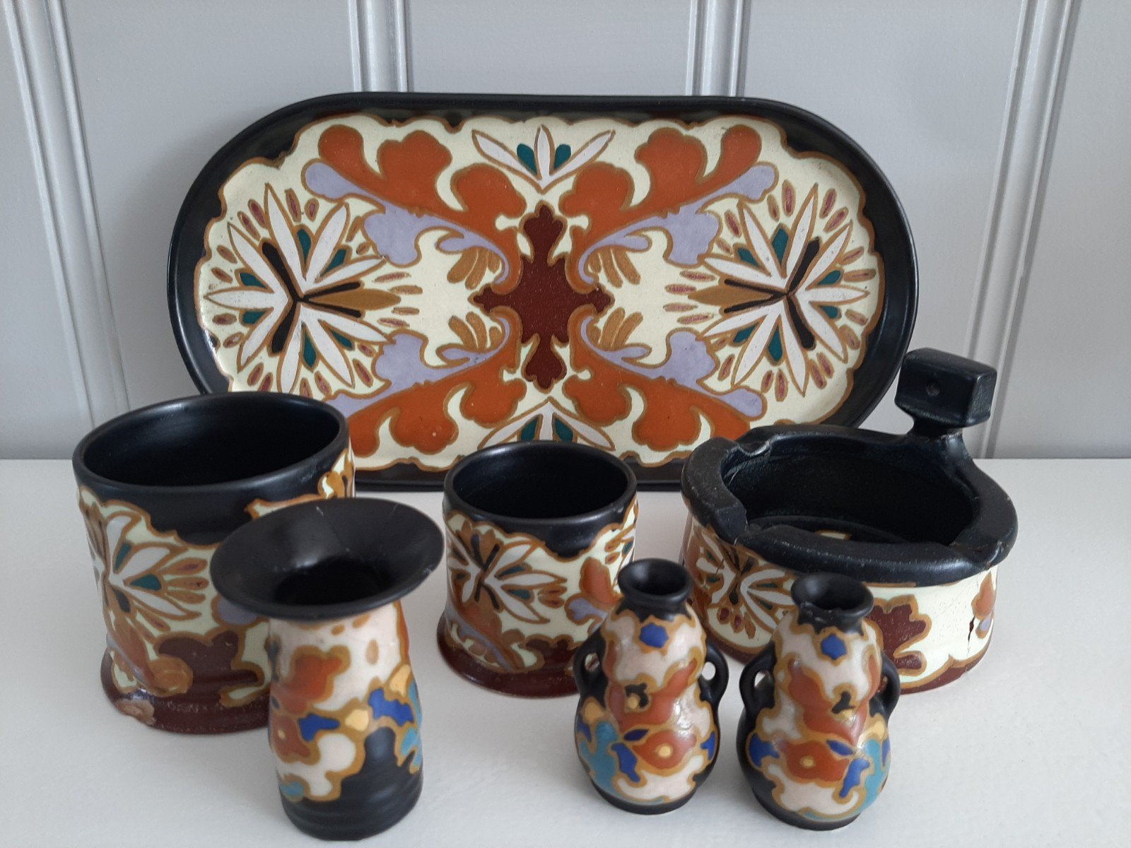 Platelen rookstel Art Deco-periode, Antiek en Kunst, Ophalen