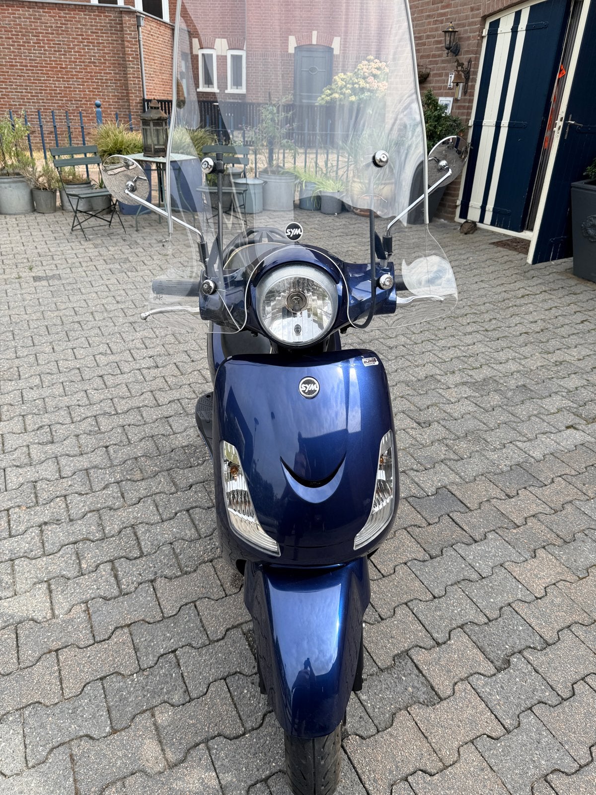 Sym Fiddle II 50S - Blauw - Goed onderhouden scooter, Fietsen en Brommers, Ophalen, Gebruikt, Maximaal 45 km/u, Benzine