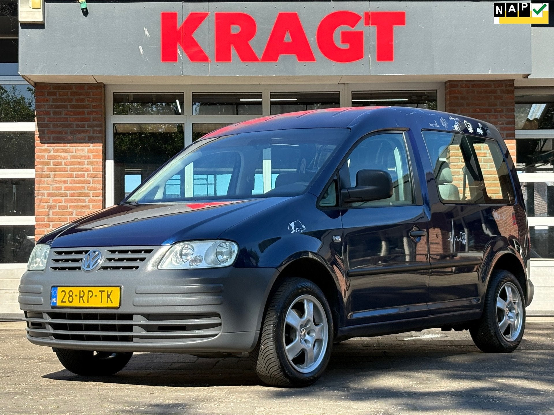 Volkswagen Caddy 1.4 5p|MARGE|NAP|BENZINE|DUBBELCABINE|trekh, Auto's, Volkswagen, Voorwielaandrijving, Stof, Gebruikt, 700 kg
