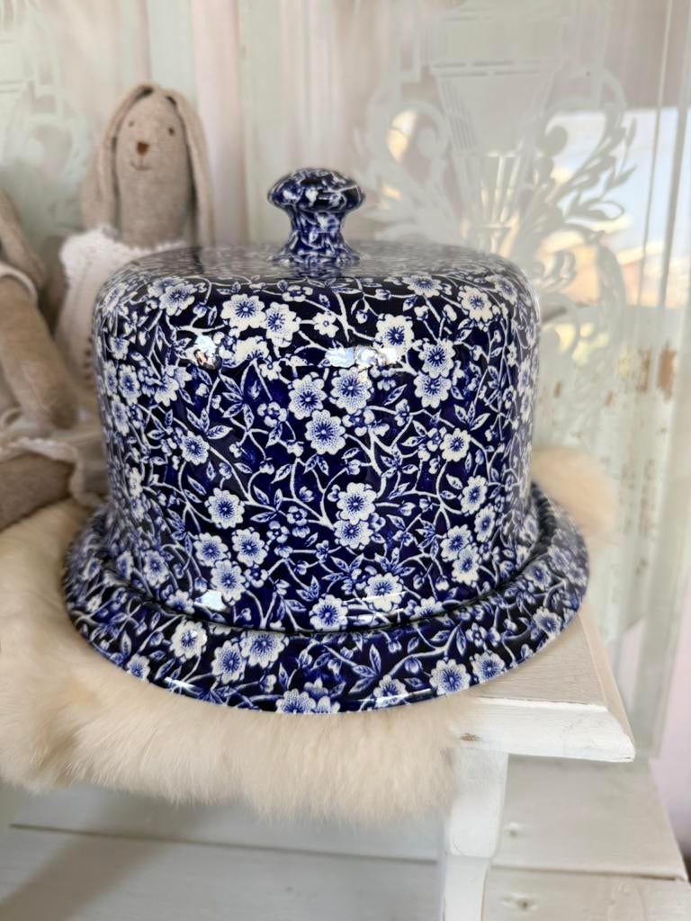 Burleigh Calico blue kaasstolp izgst zeer zeldzaam, Ophalen
