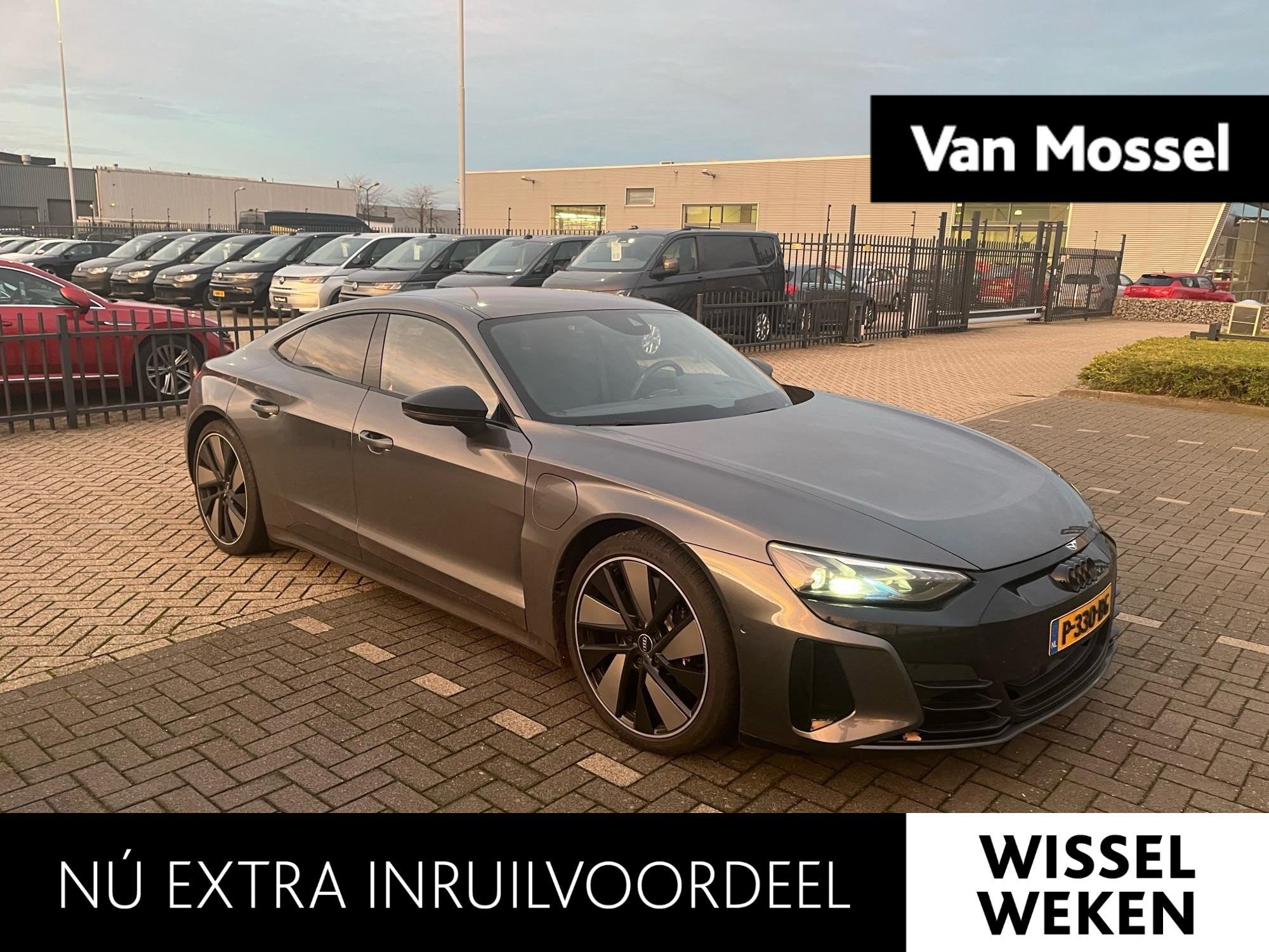Audi e-tron GT GT 93 kWh VERWACHT | PANORAMADAK | STOELVENTI, Auto's, Automaat, 12 maanden, Gebruikt, Zwart