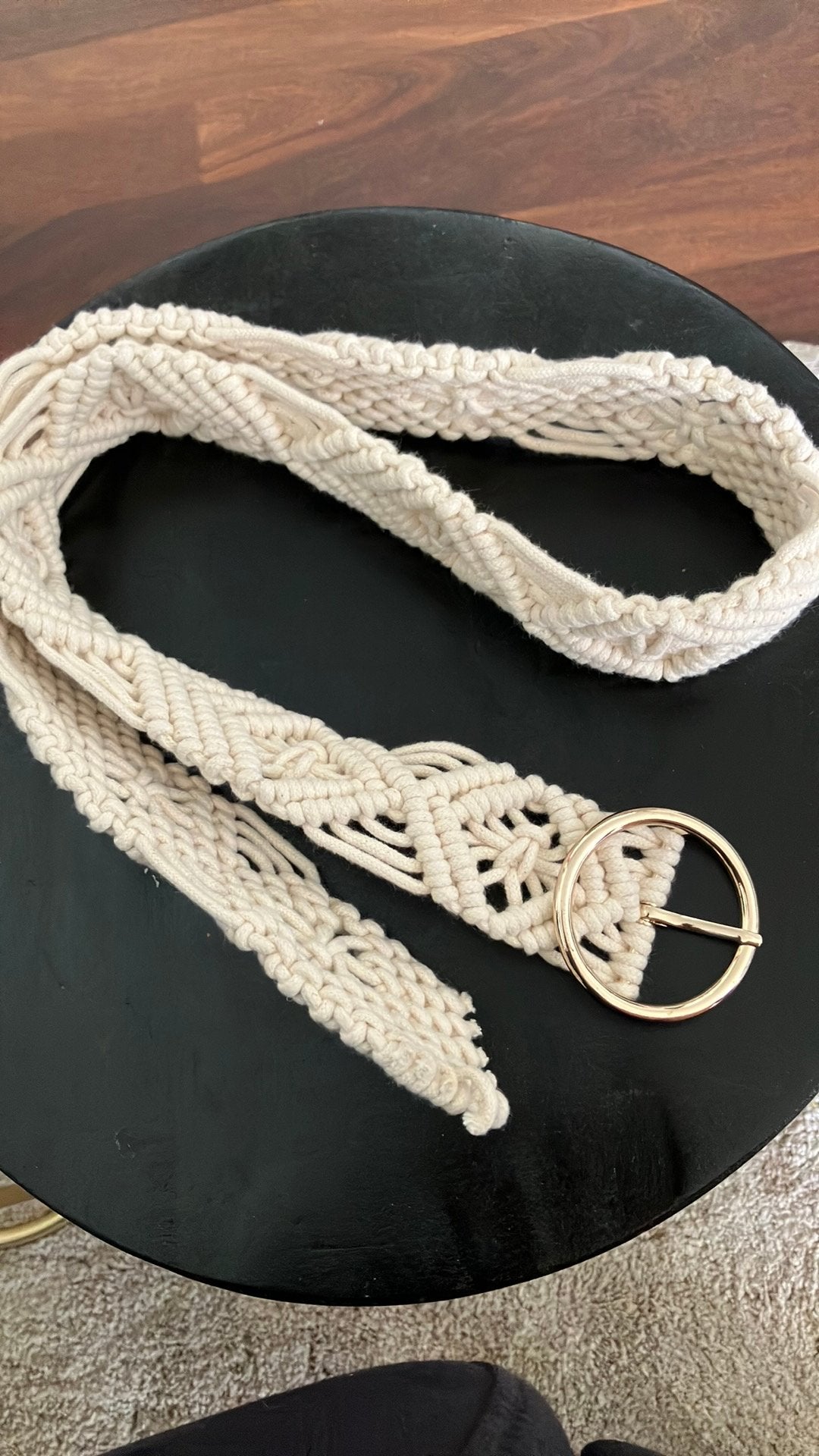 Trendy beige riem, Ophalen of Verzenden, Zo goed als nieuw, Overige kleuren, Tailleriem