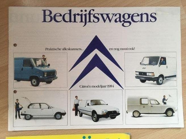 vier folders Citroen, Ophalen of Verzenden, Gelezen, Citroën