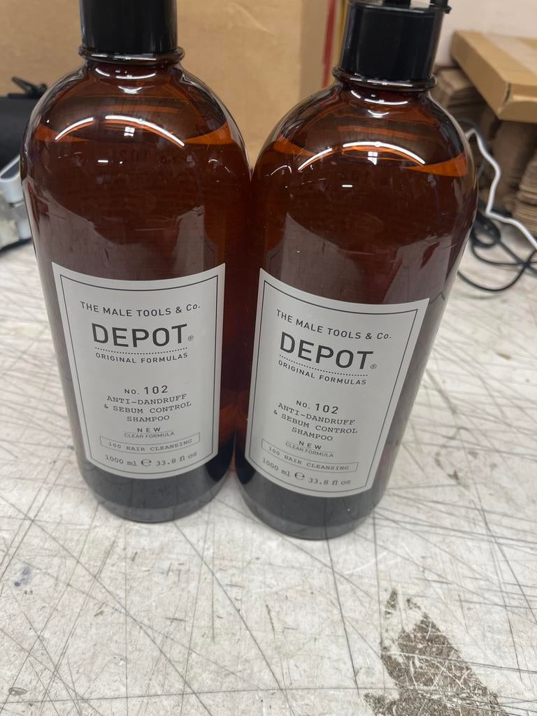 DEPOT No. 102 Anti-Dandruff & Sebum Control Shampoo 1000ml, Nieuw, Shampoo of Conditioner, Ophalen of Verzenden, Nvt