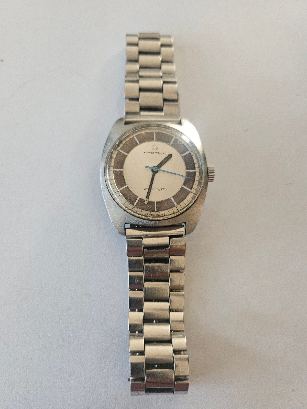 Certina Working 215 Polshorloge - Vintage Herenhorloge, Overige merken, Staal, Gebruikt, Staal