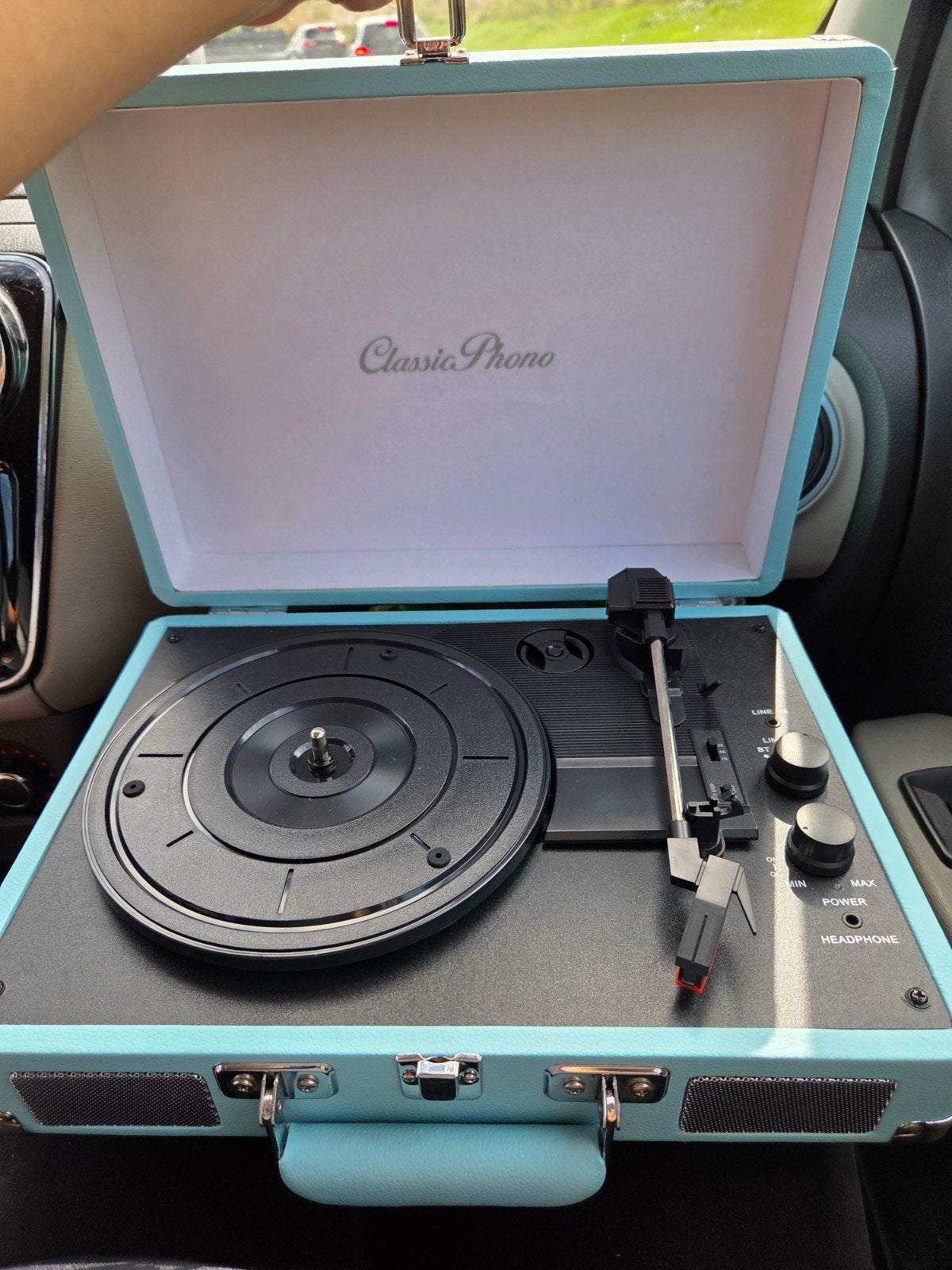 Classic Phono TT-11BU Platenspeler - Lichtblauw, Ophalen of Verzenden