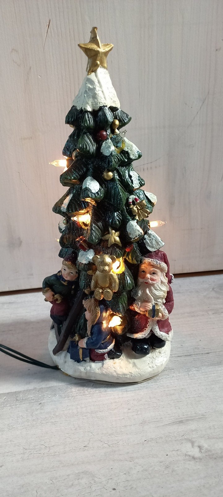 Nostalgische kerstboom met licht., Ophalen of Verzenden