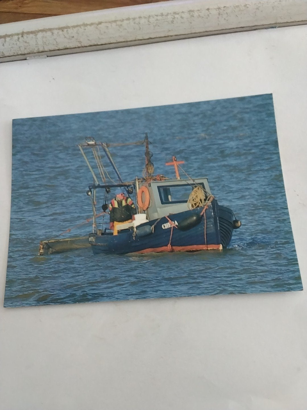 Oude Ansichtkaart: Vissersboot op Zee - L'ittoral, Ophalen of Verzenden