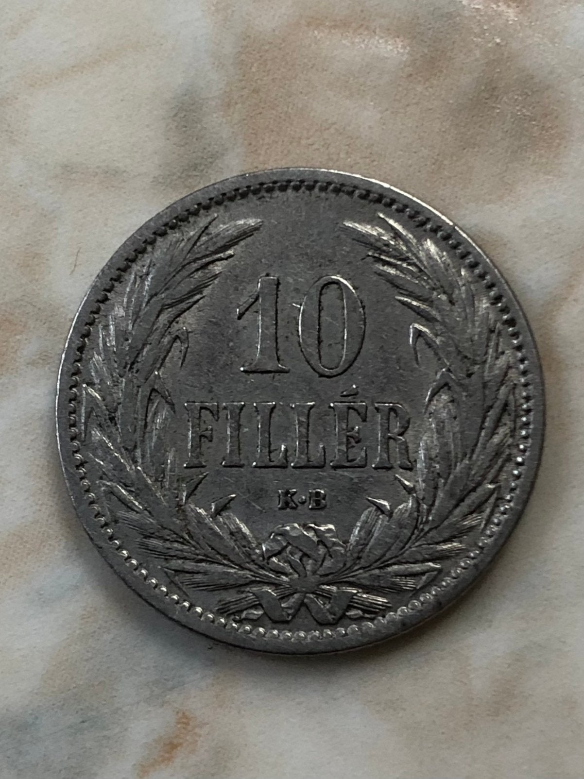 10 filler 1894, Hongarije., Verzenden, Hongarije, Losse munt