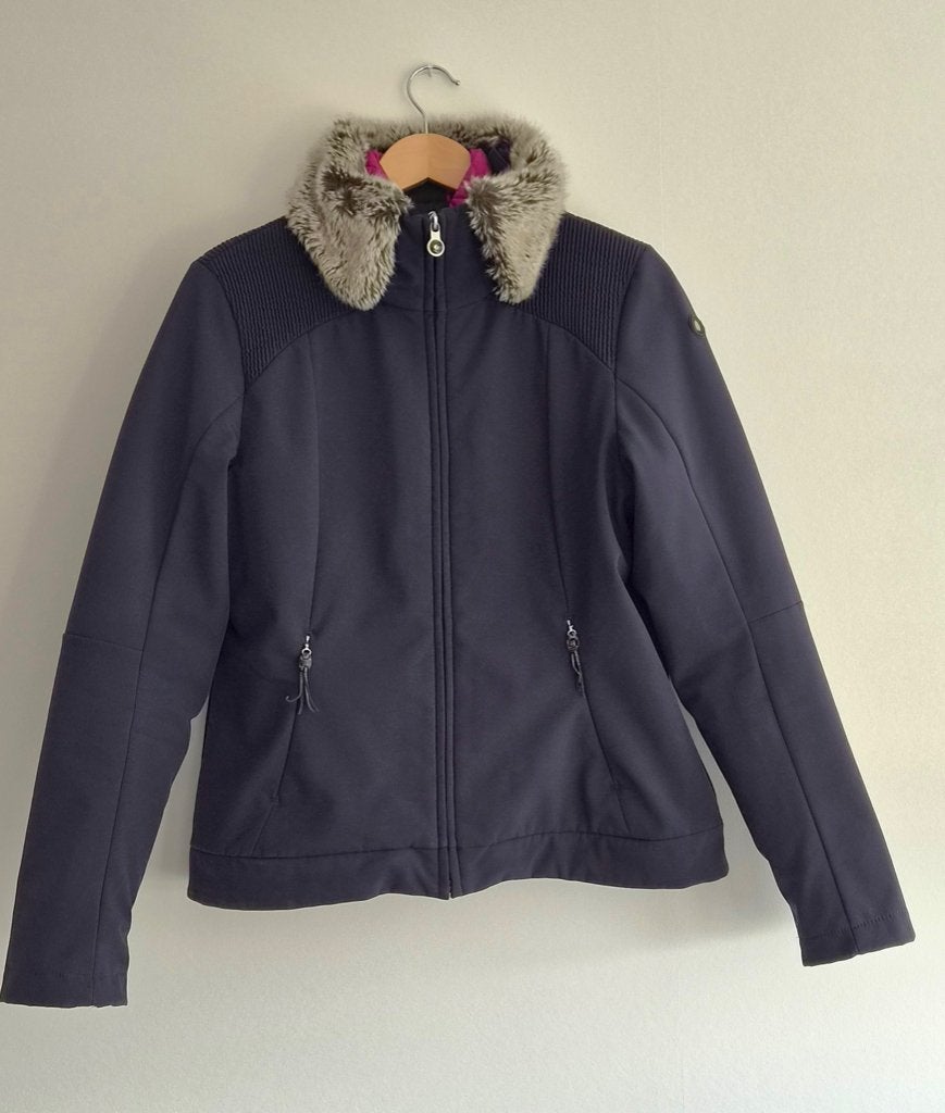 Dames winter jack, Ophalen of Verzenden, Zo goed als nieuw, Maat 42/44 (L), Blauw