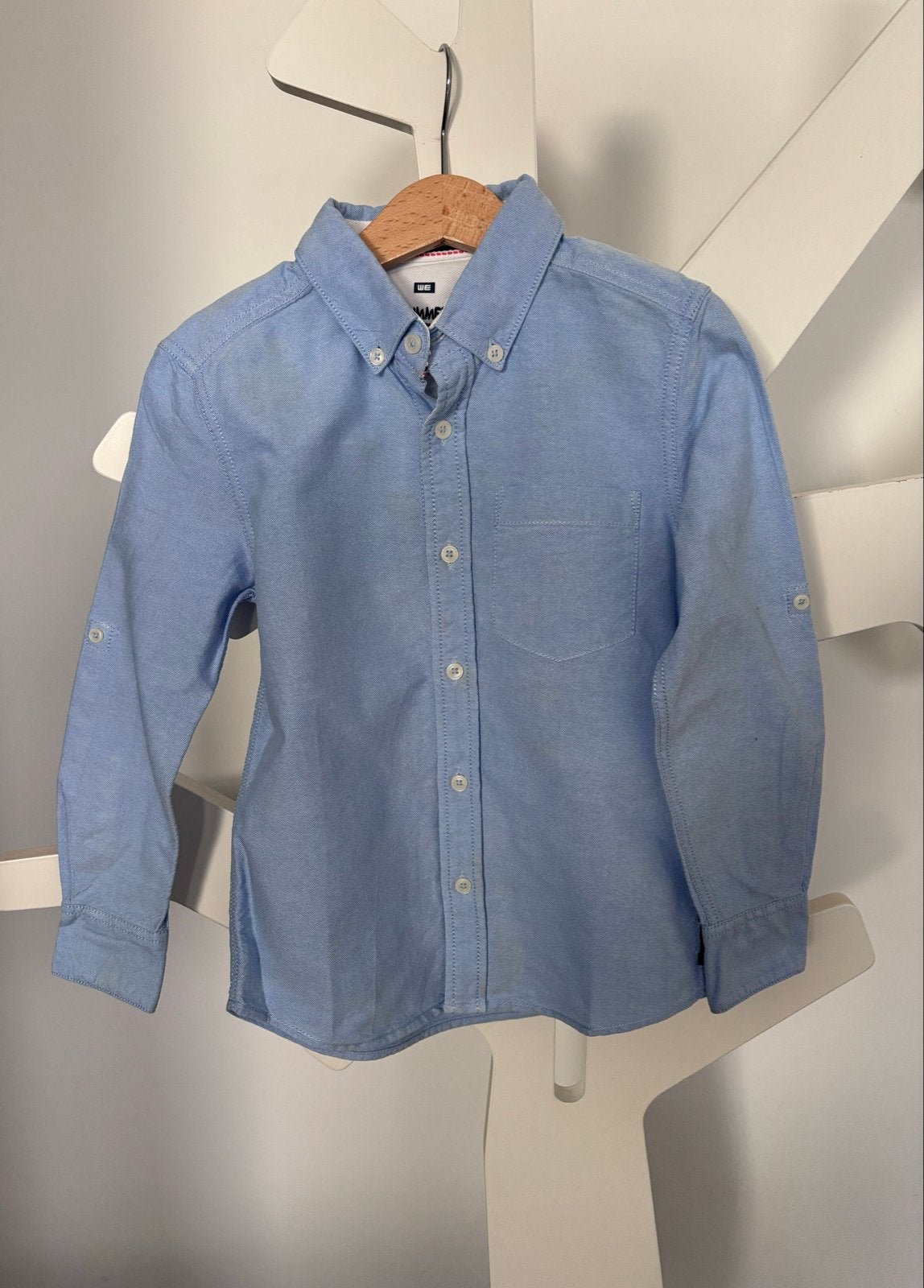 WE blouse Jongen Maat 110/116, Ophalen of Verzenden, Zo goed als nieuw, Jongen, Overhemd of Blouse