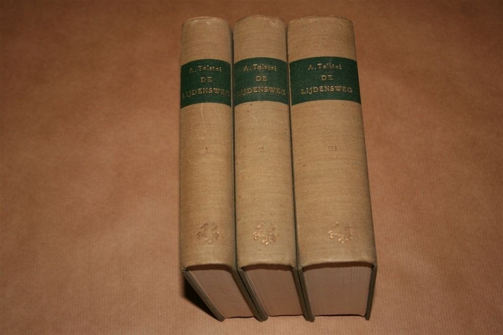 Alexej Tolstoi. De Lijndensweg. Compleet in 3 delen. 1953., Boeken, Literatuur, Ophalen of Verzenden, Gelezen