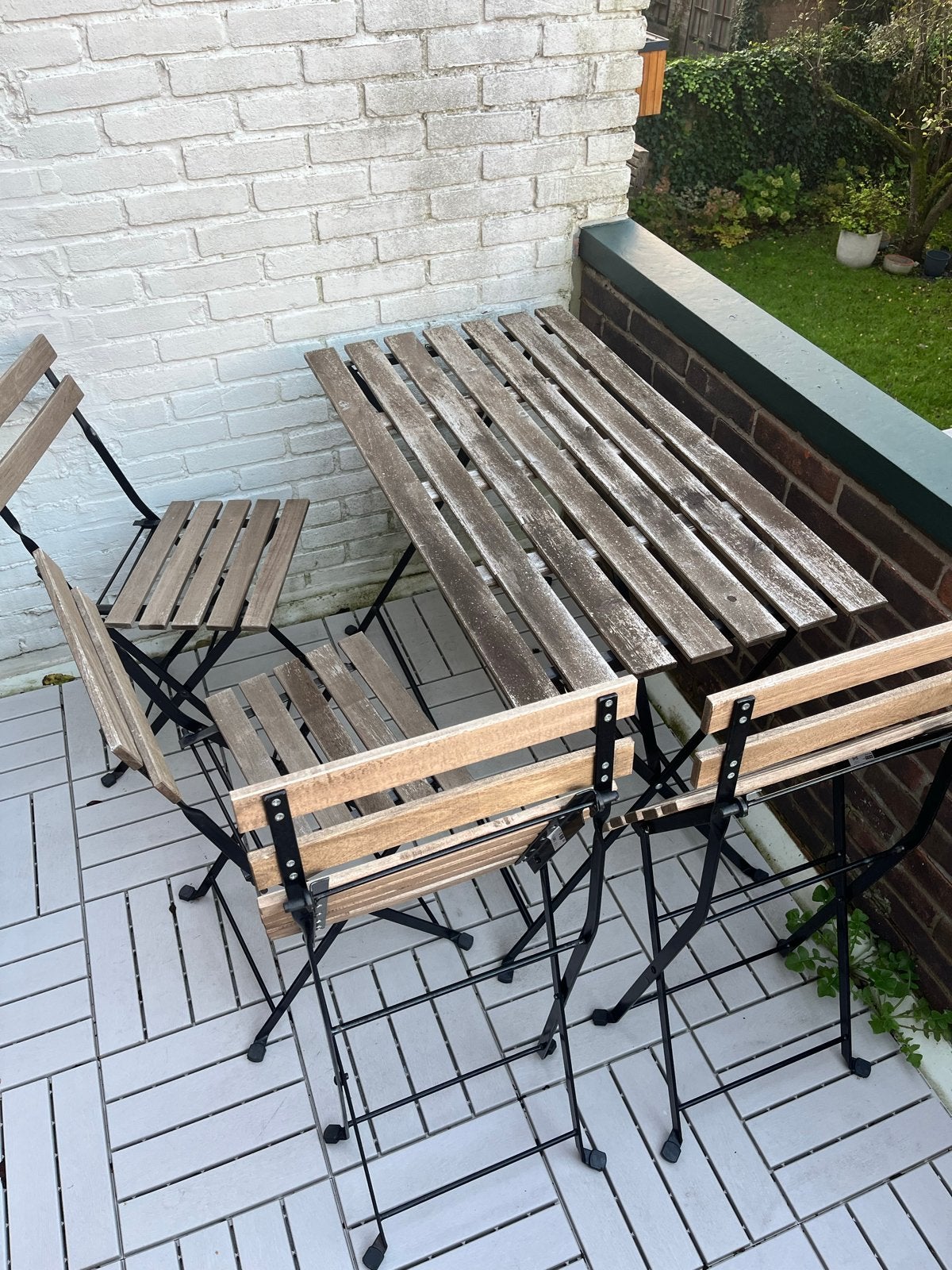 IKEA TÄRNÖ Tuinset - Tafel met 4 stoelen, Ophalen, 4 zitplaatsen, Gebruikt, Eettafel