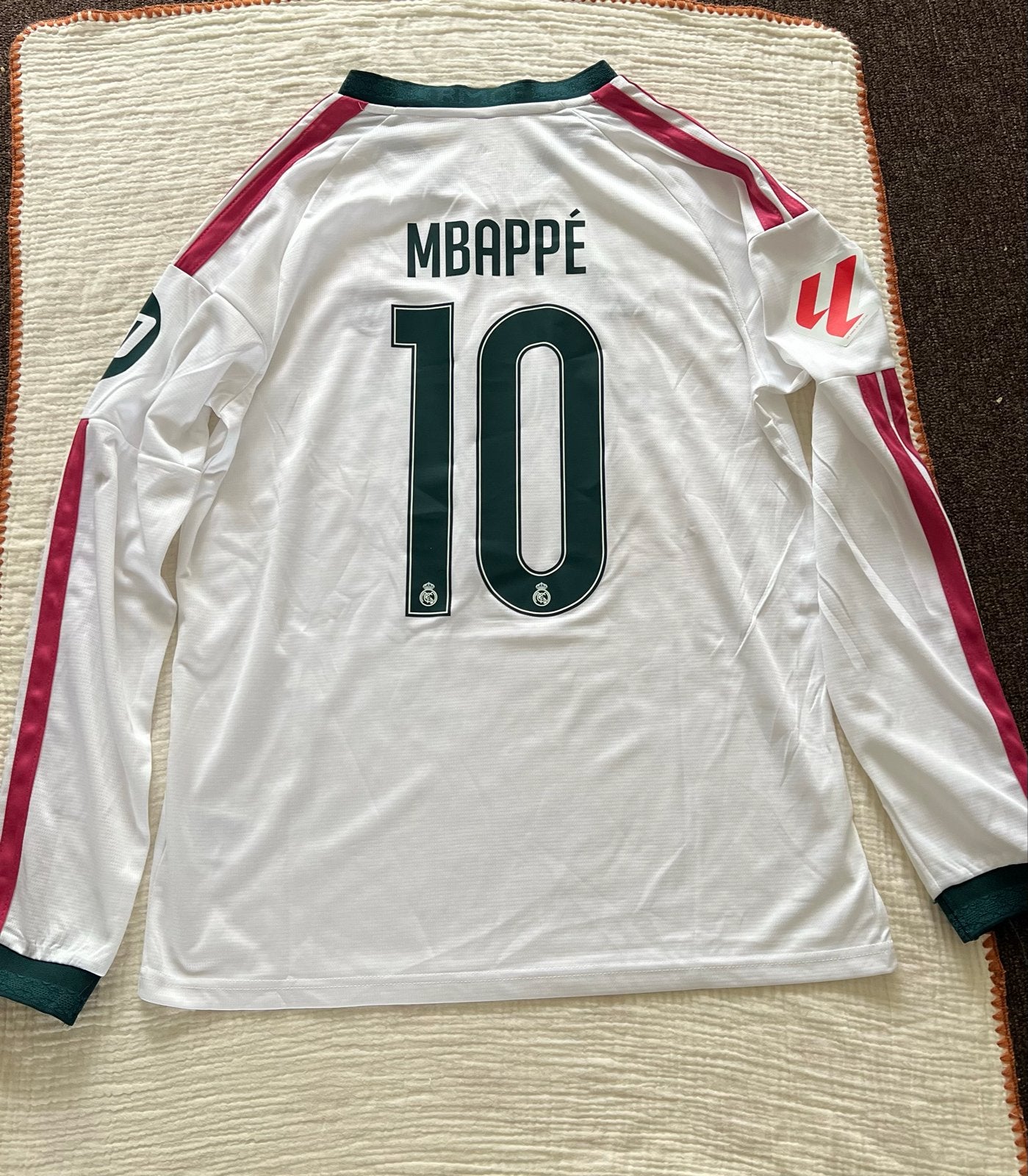 Real Madrid Thuisshirt Lange Mouwen - Maat L - Nieuw, Maat 52/54 (L), Wit, Nieuw, Ophalen of Verzenden