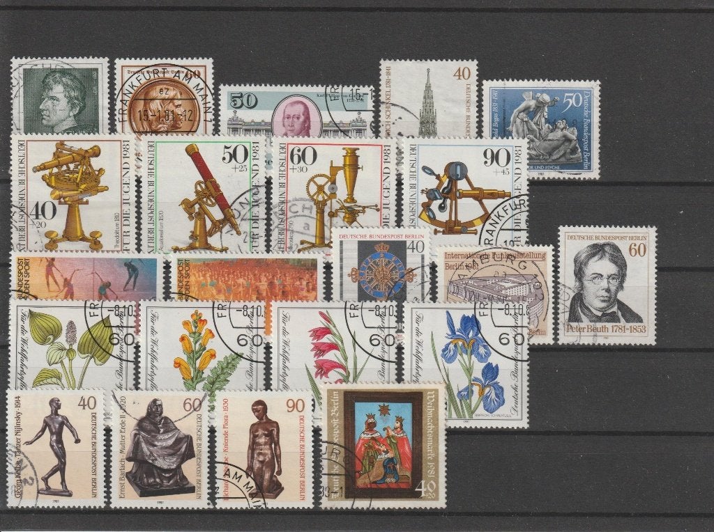 Berlijn, jaargang 1981, gestempeld, compleet., Ophalen of Verzenden, Overige periodes, Gestempeld