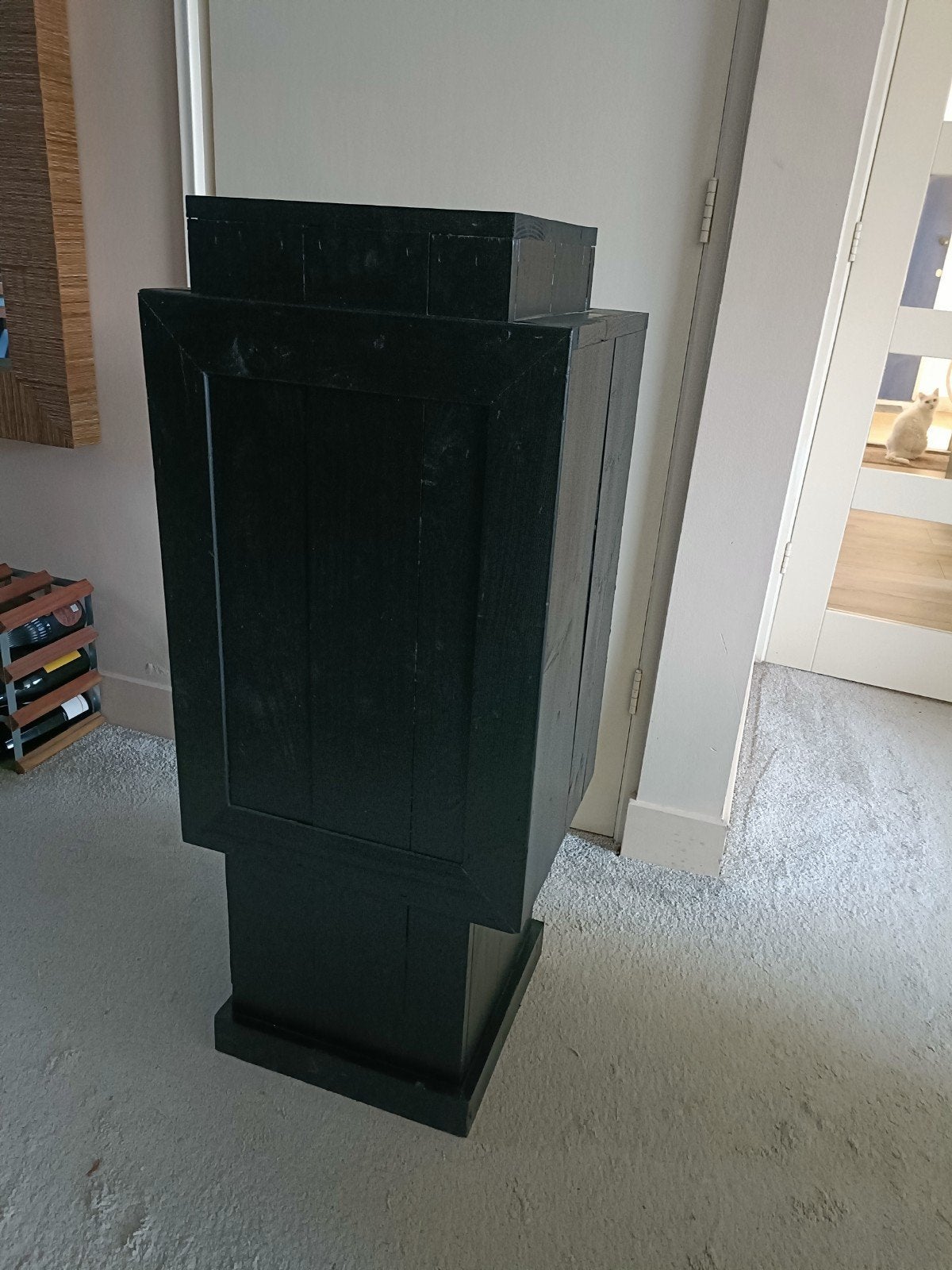 Sokkel hout 100 cm hoog, Ophalen, Gebruikt