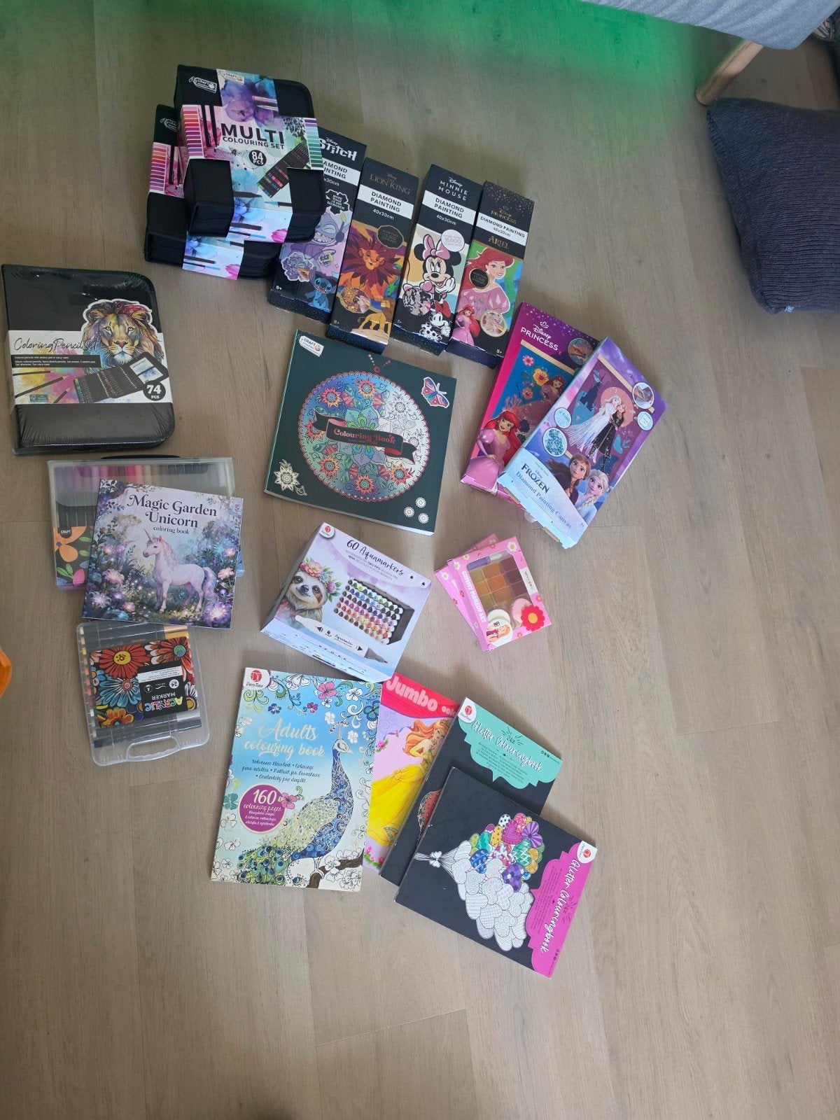 Groot knutselpakket: Diamond painting, kleurboeken & stiften, Dieren, Nieuw, Meerkleurig, Ophalen of Verzenden