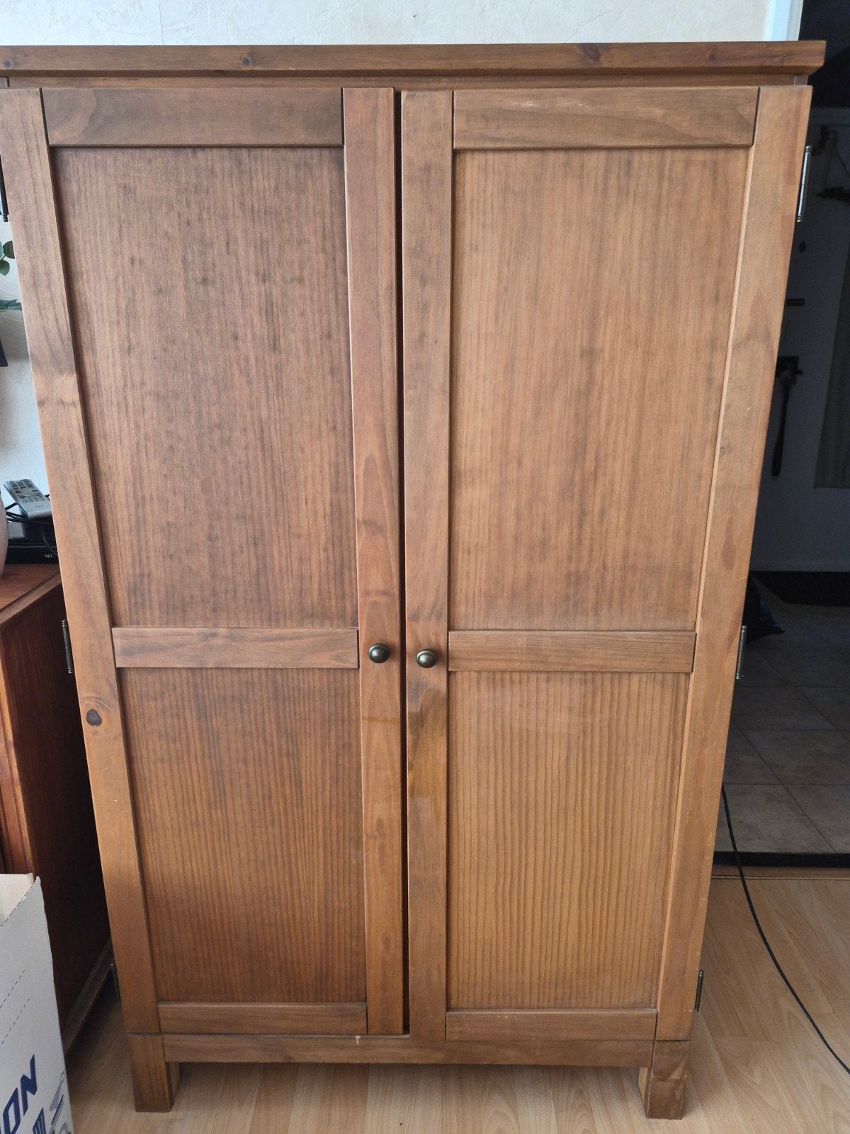 Houten computerkast/bureau met uitschuifbaar blad, Huis en Inrichting, Kasten | Computermeubels, Gebruikt, 120 tot 170 cm, 70 tot 120 cm
