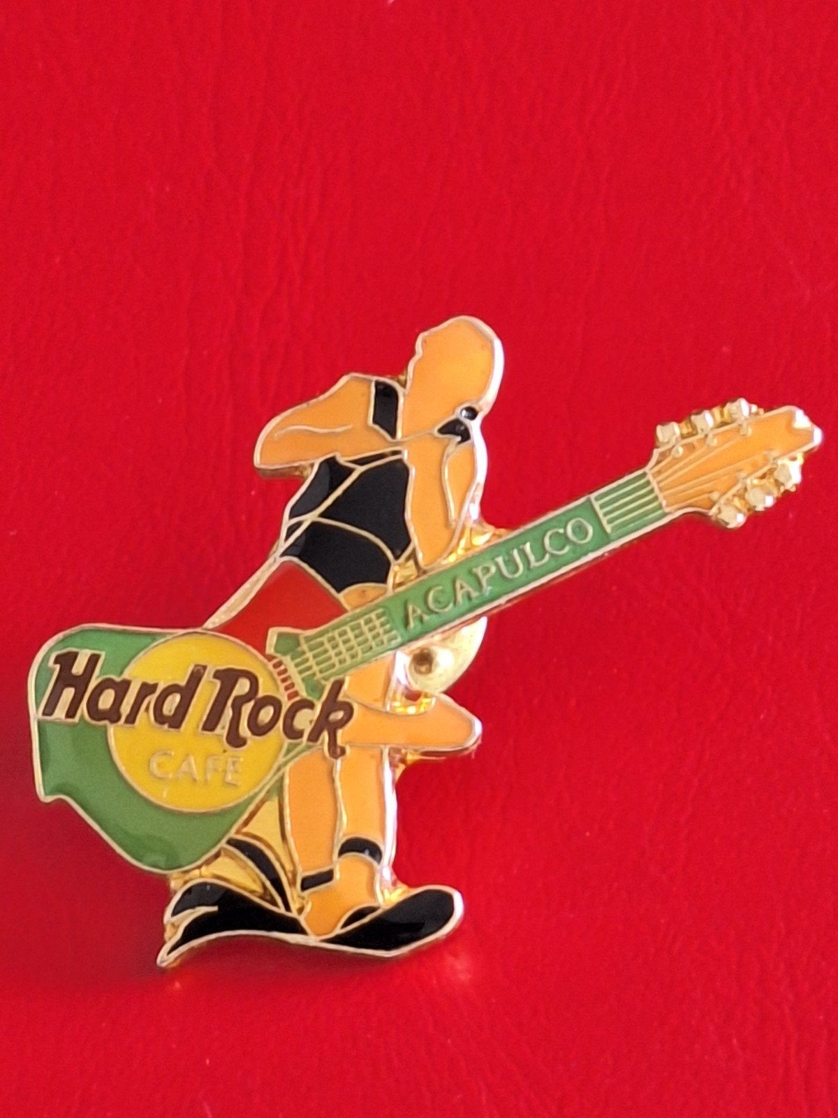 Hard Rock Cafe : ACAPULCO, MEXICO. Emaille Gitaar Pin, Verzenden, Zo goed als nieuw, Merk, Speldje of Pin