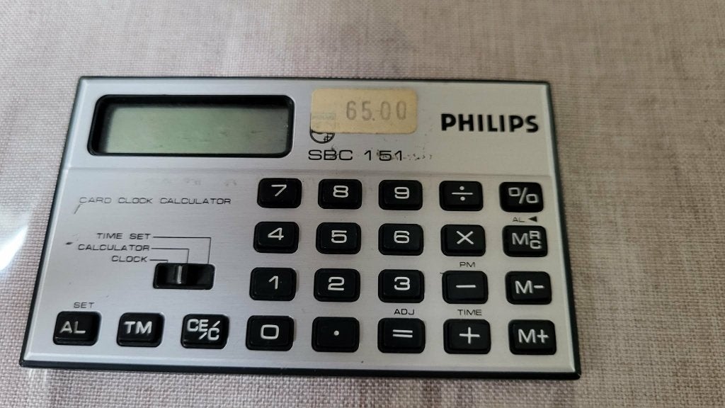 Vintage Philips zakrekenmachine SBC 151, Ophalen of Verzenden, Nieuw