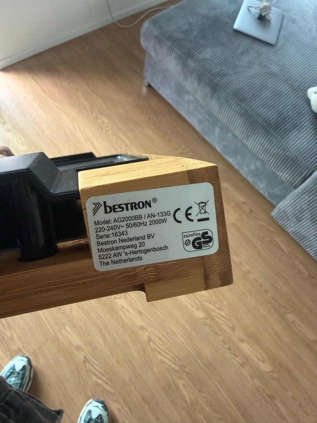 Bestron Elektrische Grillplaat - Binnen & Buiten BBQ, Ophalen, Zo goed als nieuw