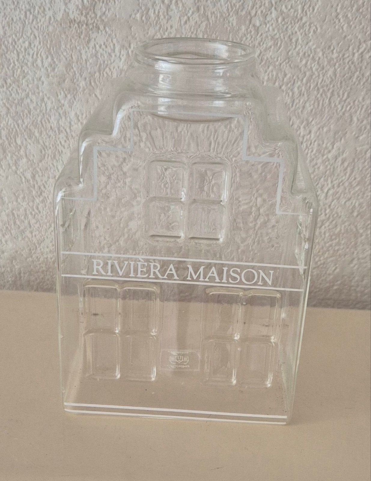 Riviera Maison canal house waxinelichthouder, Ophalen of Verzenden, Zo goed als nieuw, Glas, Waxinelichthouder