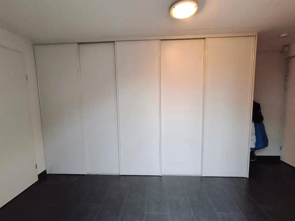 Schuifdeuren 370cm lang, 240cm hoog, Doe-het-zelf en Verbouw, Deuren en Horren, Ophalen, Gebruikt, Binnendeur, Schuifdeur