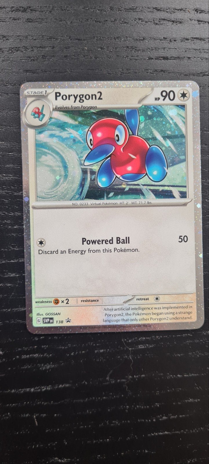Pokemon kaart porygon2 138, Ophalen of Verzenden, Zo goed als nieuw