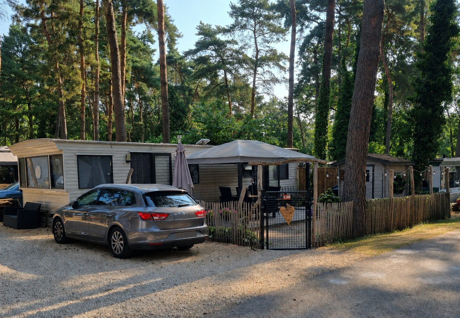 Stacaravan met jaarplaats op europarcs Hoge Kempen, Ophalen of Verzenden