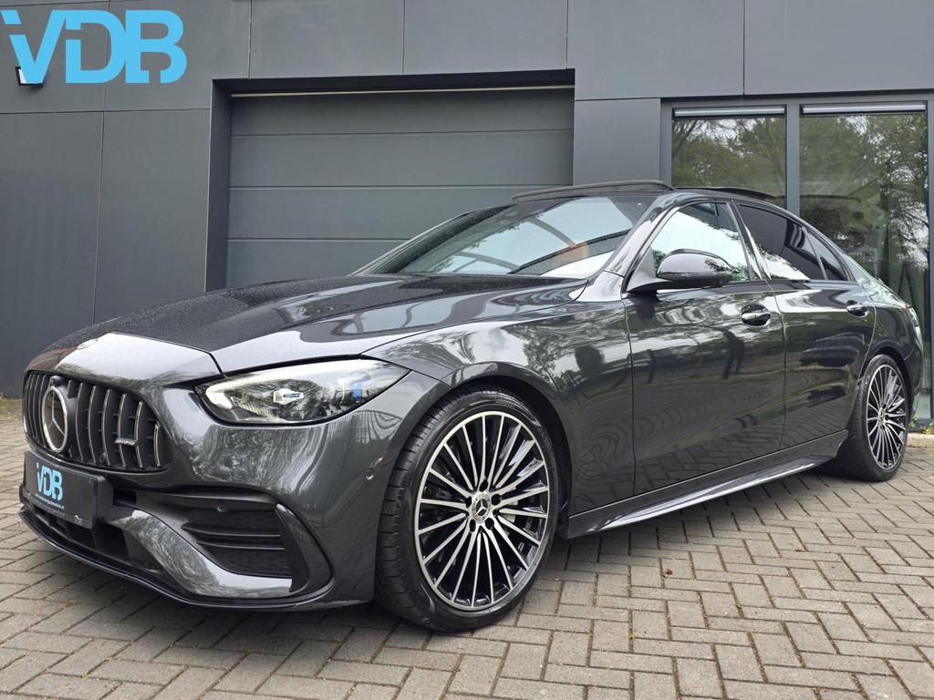 Mercedes C-klasse C180 AMG PANO 360 MEMORY BURMESTER VOL!, Auto's, Mercedes-Benz, Automaat, Automatische klimaatregeling, 4 cilinders