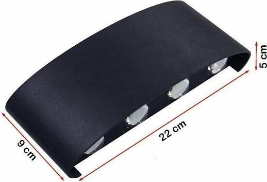 Led wandlamp binnen en buiten ip65 Mat zwart Te Koop, Ophalen, Minder dan 50 watt, Wandlamp, Netvoeding