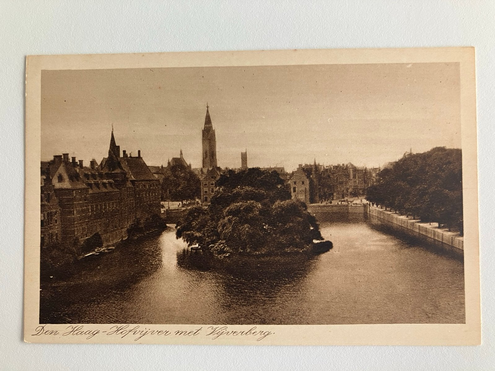 Den Haag, Hofvijver, Vijverberg, Verzamelen, Ansichtkaarten | Nederland, Ophalen of Verzenden, Voor 1920, Zuid-Holland