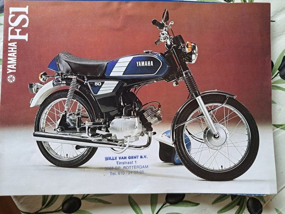 Folder Yamaha FS1., Fietsen en Brommers, Ophalen of Verzenden