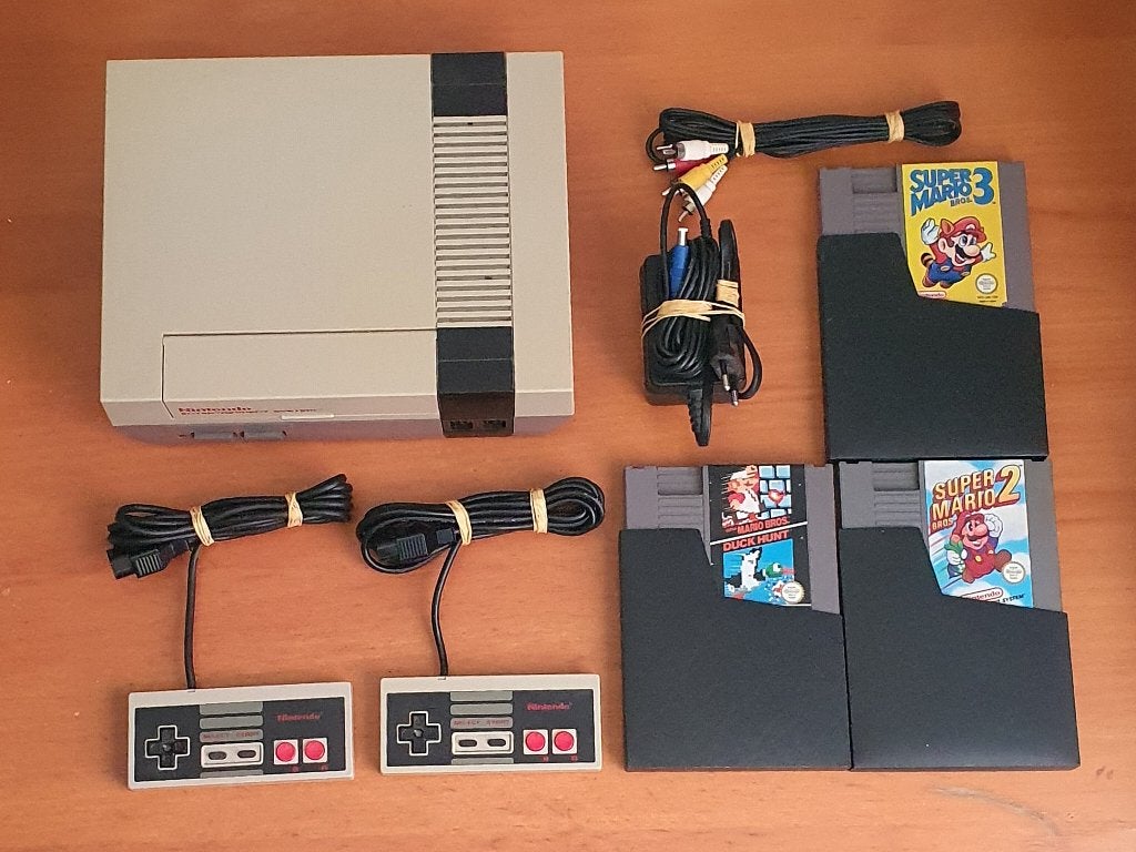 Nintendo NES Super Mario Bros PACK, Ophalen of Verzenden, Gebruikt, Met 1 controller, Met games
