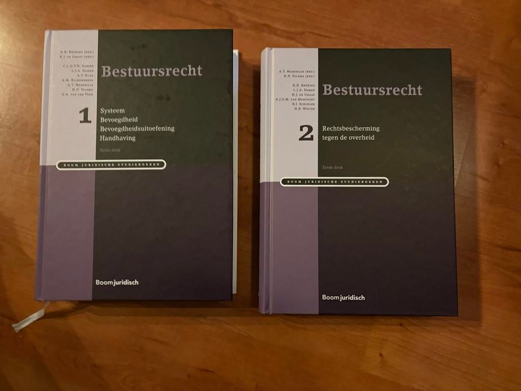 Bestuursrecht deel 1 & 2 - Boom Juridische Studieboeken, Boeken, Verzenden, Zo goed als nieuw