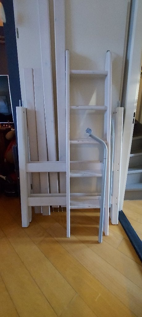 FLEXA Classic Ombouwset Verhoogde Halfhoogslaper (143 cm), Ophalen, 85 tot 100 cm, Gebruikt, Hoogslaper of Stapelbed