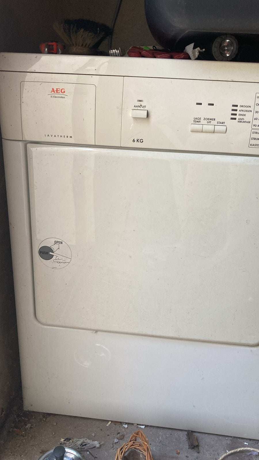 AEG Lavatherm 6 KG droger gratis af te halen, Witgoed en Apparatuur, Wasdrogers, Ophalen, Gebruikt, 4 tot 6 kg, Voorlader