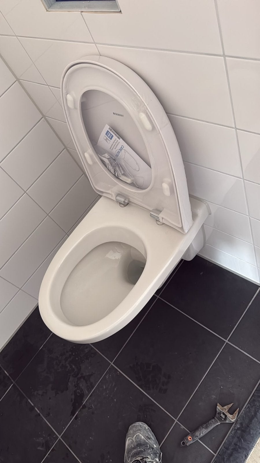 Geberit wandcloset met zitting - Nieuwstaat, Ophalen, Nieuw, Toilet