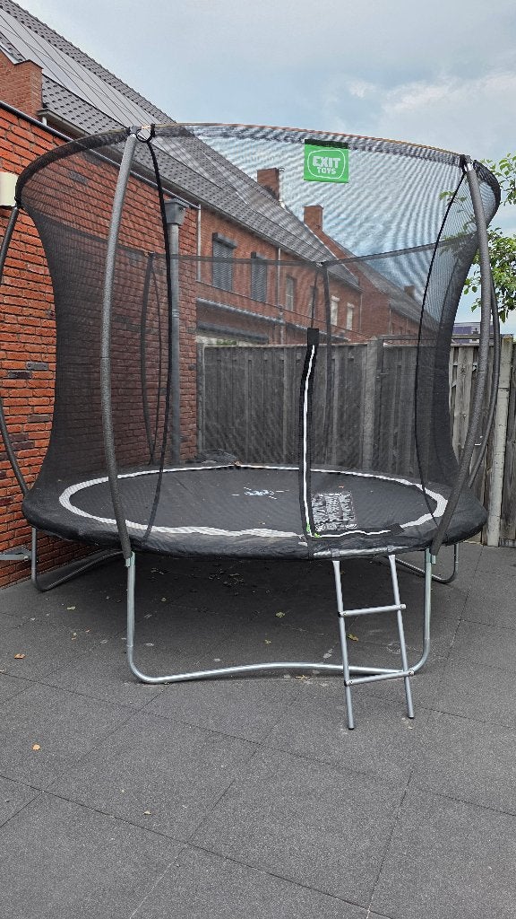 EXIT toys black edition ronde trampoline 305 cm, Ophalen, Zo goed als nieuw