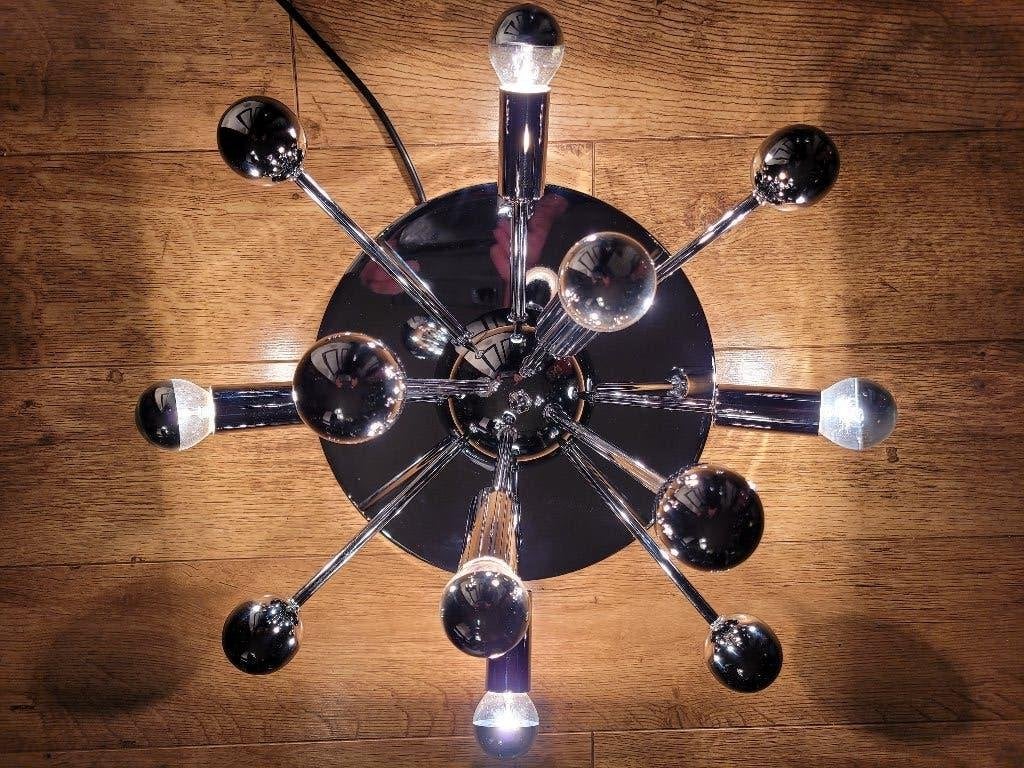 spoetnik plafond / wand lamp sputnik sixties fifties retro, Ophalen, Zo goed als nieuw