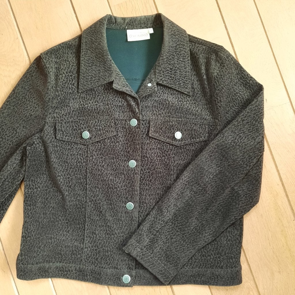 Promiss spijkerjack bruin maat 40, Maat 38/40 (M), Promiss, Bruin, Ophalen of Verzenden