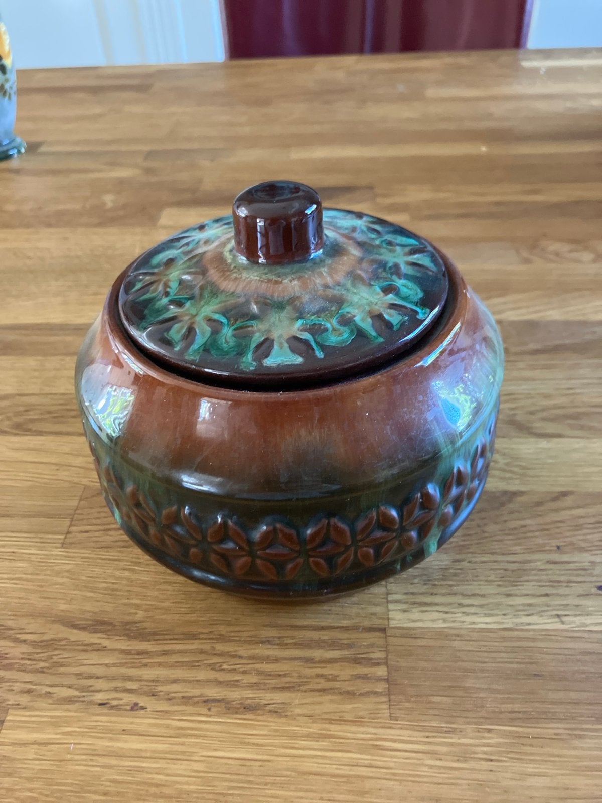 Vintage Canadese keramieken pot voor tabak of bonbons, Ophalen of Verzenden